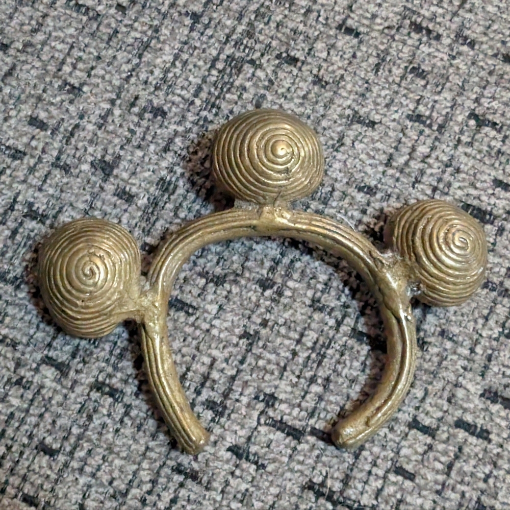 Antique African Bronze Bell Cuff